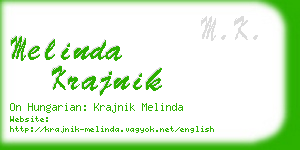 melinda krajnik business card